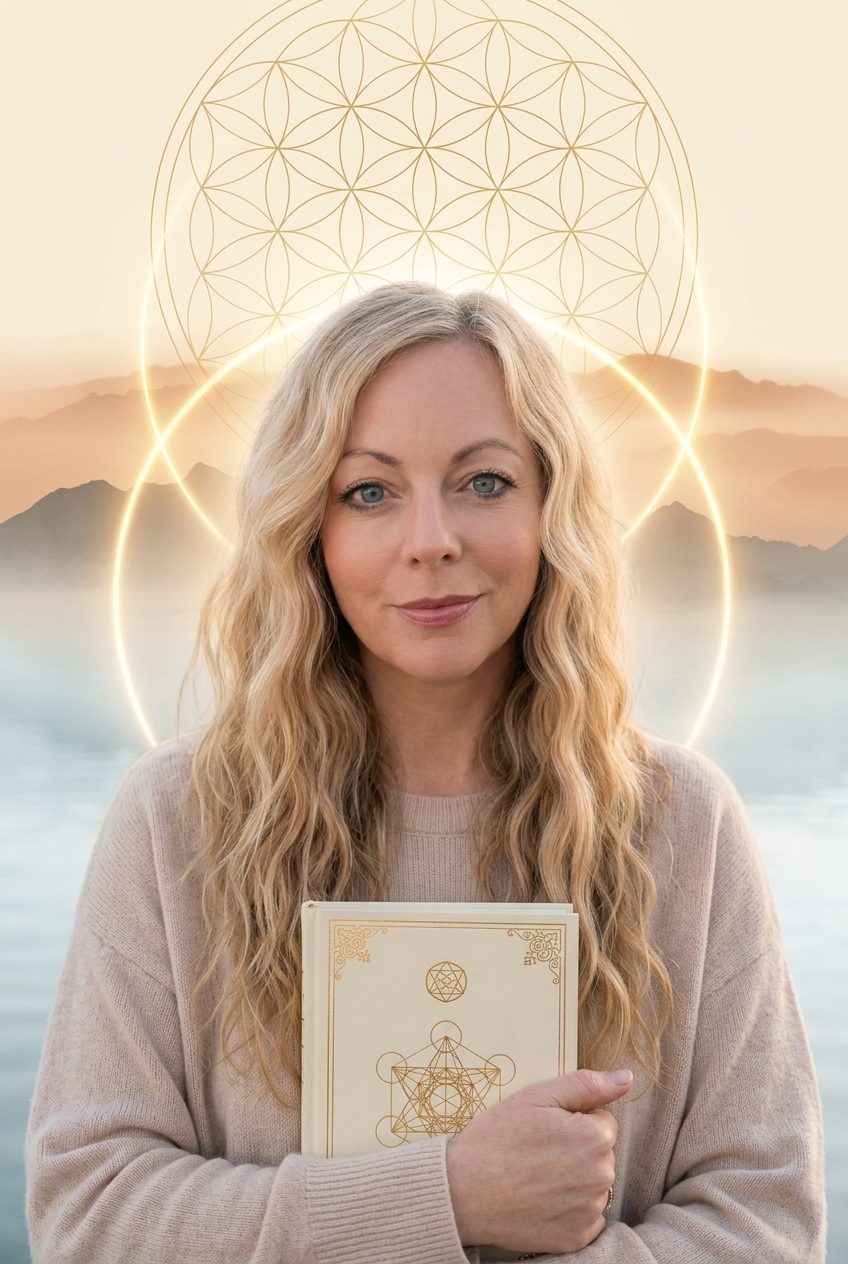 Danni holding a Sacred Union reading